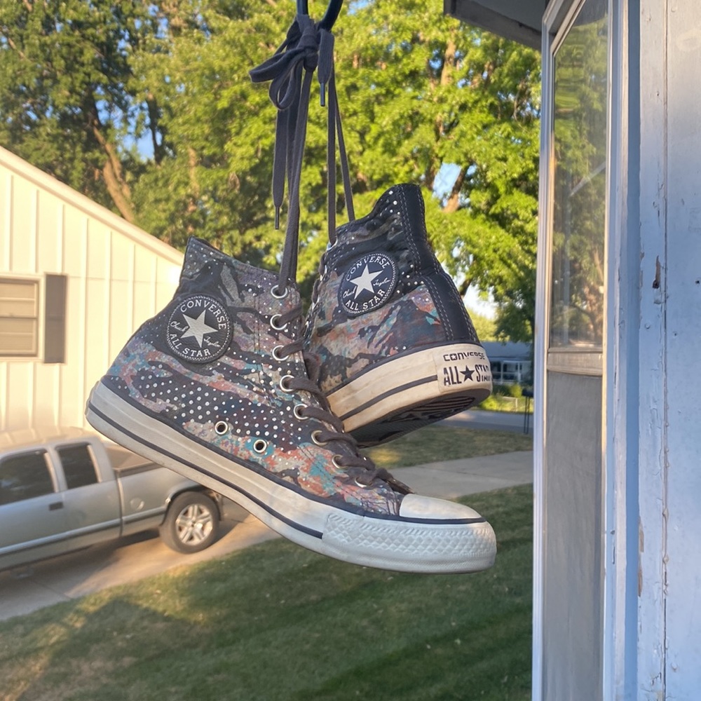 Women's Converse Chuck Taylor All Star Mountain Landscape High-Top Sneakers.